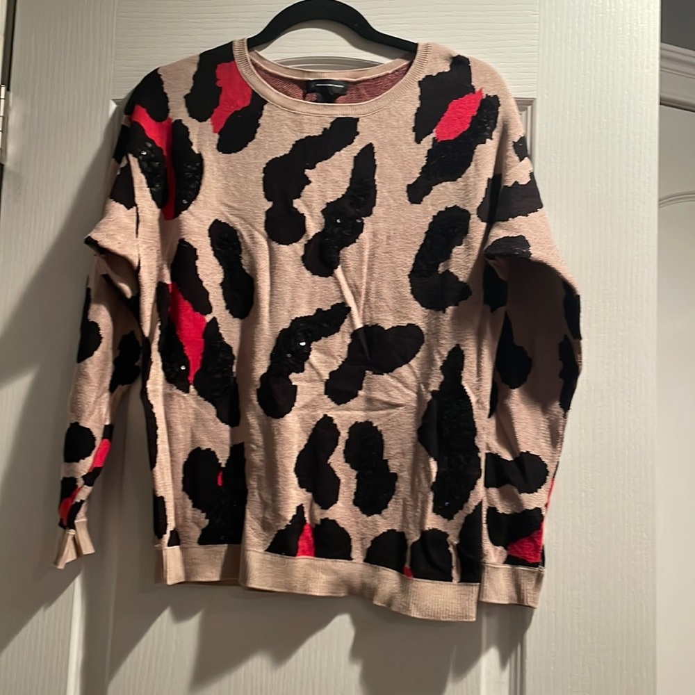 Animal print sweater